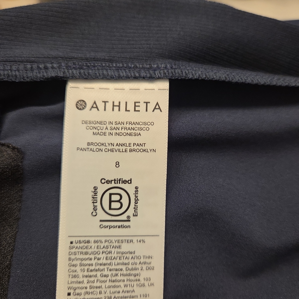 Athleta Brooklyn Ankle Pant - Navy